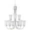 Maxim Lighting Logan 9-Light 28.5" Wide Satin Nickel Chandelier 10046FTSN - alternate 1